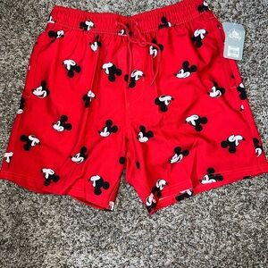 Disney Red Mickey Mouse Shorts